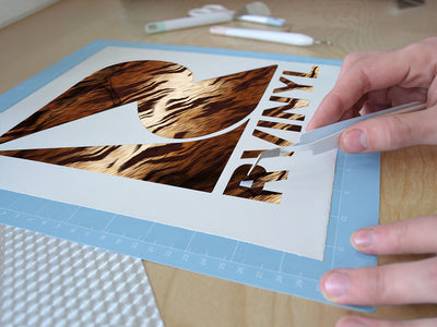 cyber tiger animal print Easy Weed Craft Vinyl