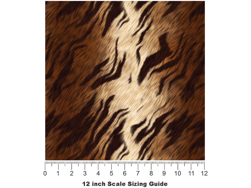 Cyber Tiger Vinyl Film Pattern Size 12 inch Scale~Rwraps Cyber Tiger Sizing Chart~3