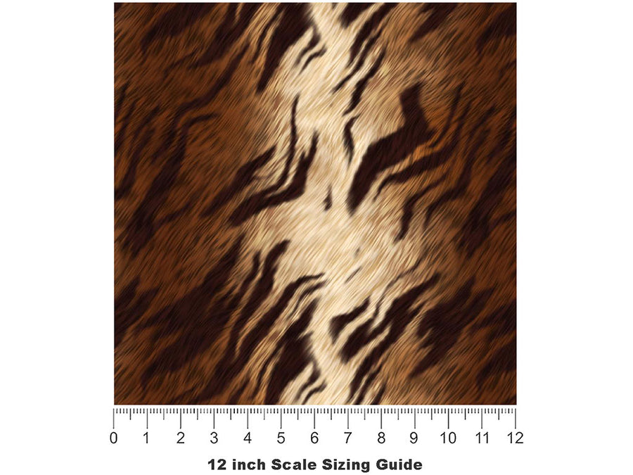 Cyber Tiger Vinyl Film Pattern Size 12 inch Scale~Rwraps Cyber Tiger Sizing Chart~3