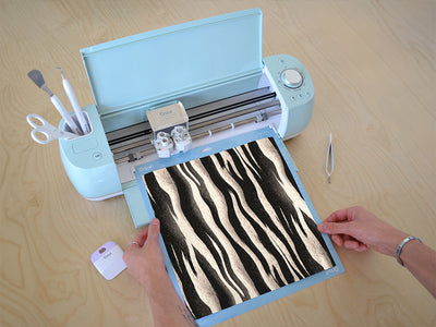 cyber zebra animal print Cricut Compatible Vinyl