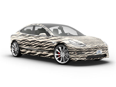 Cyber Zebra Vehicle Vinyl Wrap