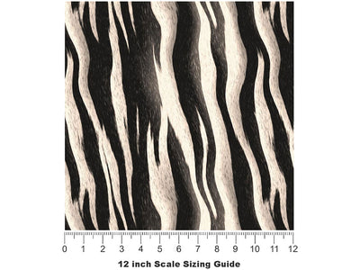 Cyber Zebra Vinyl Film Pattern Size 12 inch Scale~Rwraps Cyber Zebra Sizing Chart~3