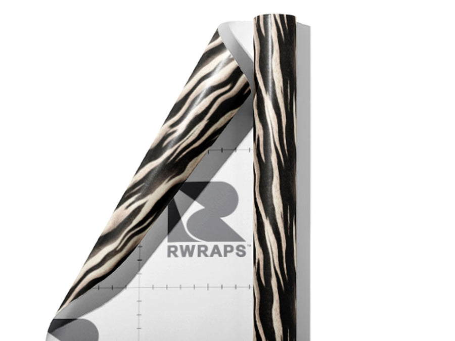 Cyber Zebra Wrap Film Sheets~Rwraps Series 914 Cyber Zebra Scrolled Sheet~5