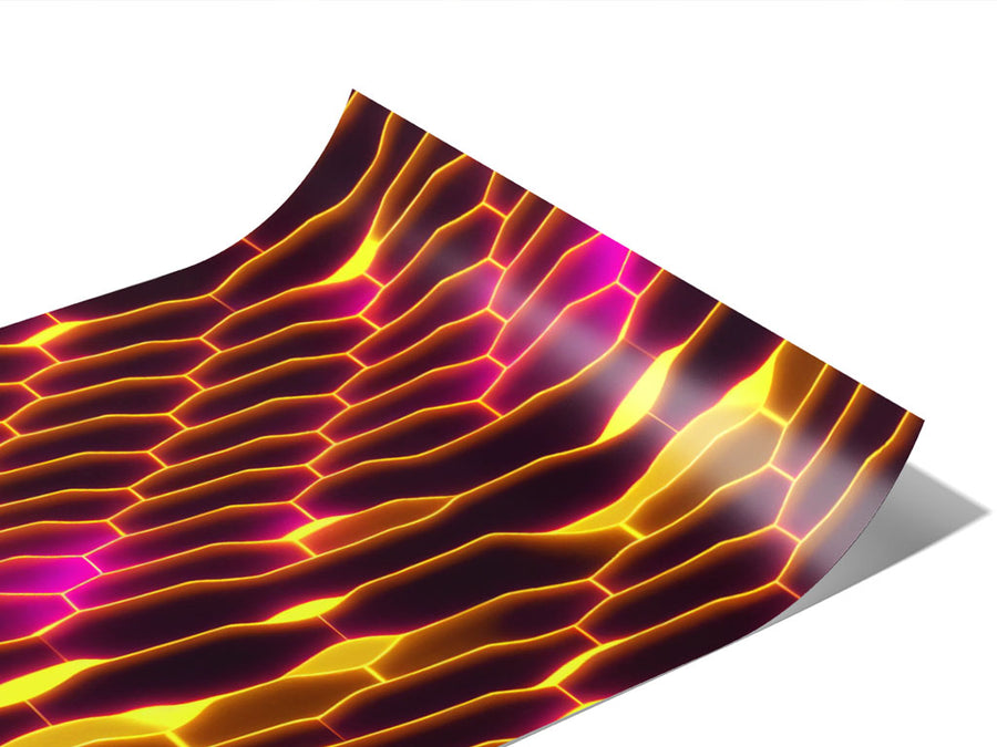 Cyberpunk Honeycomb Science Fiction Vinyl Wraps~Rwraps Series 914 Digitally Printed Vinyl Wrap~0