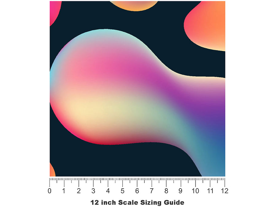 Cybertronic Separation Abstract Vinyl Film Pattern Size 12 inch Scale~Rwraps Cybertronic Separation Abstract Sizing Chart~2