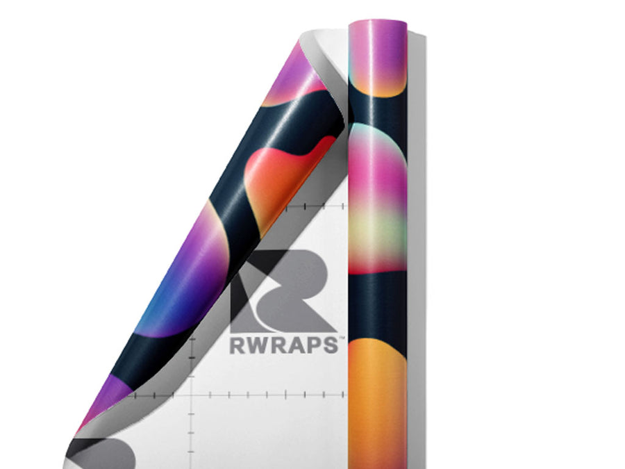 Cybertronic Separation Abstract Wrap Film Sheets~Rwraps Series 914 Cybertronic Separation Abstract Scrolled Sheet~3