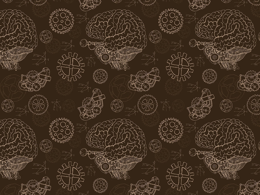 Cyborg Mindset Steampunk Vinyl Wrap Pattern~Rwraps Series 914 Digitally Printed Vinyl Wrap~0