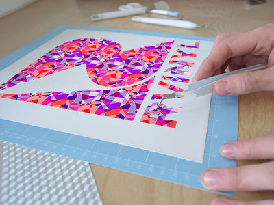 cyclamen sensation mosaic Easy Weed Craft Vinyl