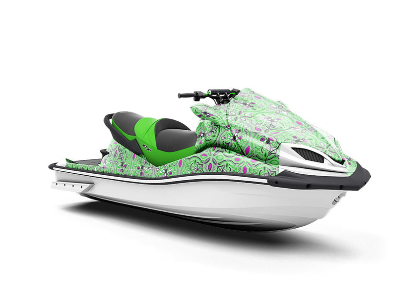 Cymbidium Orchid Tile Jet Ski Vinyl Customized Wrap