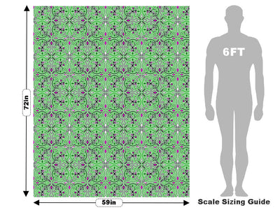 Cymbidium Orchid Tile Vehicle Wrap Scale~Rwraps Series 914 Cymbidium Orchid Tile Measurements~2