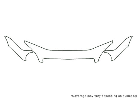 leganza 3M Clear Bra Hood Precut PPF Diagram