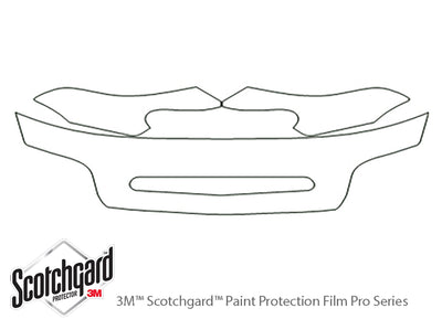 nubira 3M Clear Bra Hood Precut PPF Diagram
