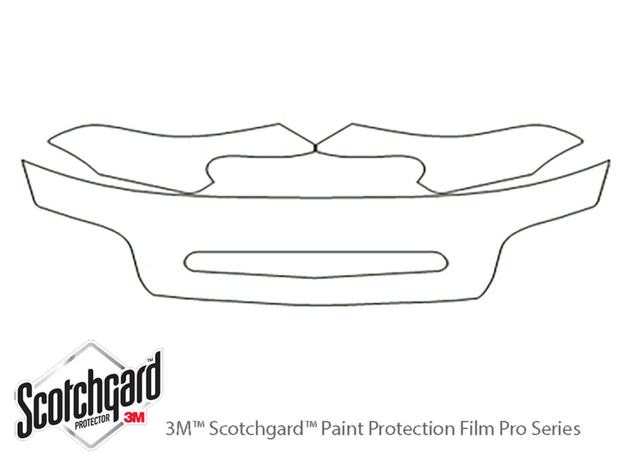 nubira 3M Clear Bra Hood Precut PPF Diagram