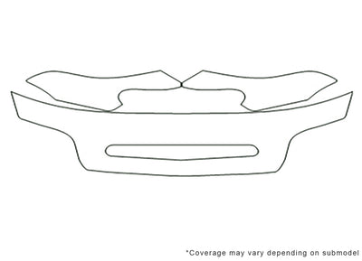 nubira 3M Clear Bra Hood Precut PPF Diagram