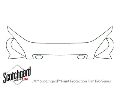 nubira 3M Clear Bra Hood Precut PPF Diagram