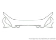 nubira Avery Dennison Clear Bra Hood Precut PPF Diagram