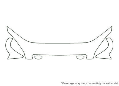 nubira Avery Dennison Clear Bra Hood Precut PPF Diagram