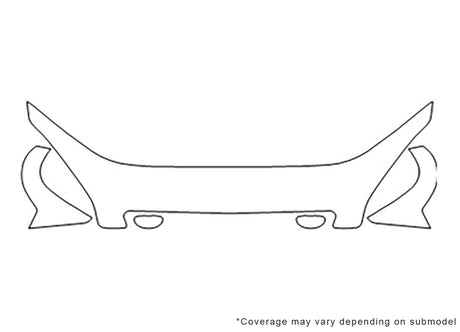 nubira Avery Dennison Clear Bra Hood Precut PPF Diagram