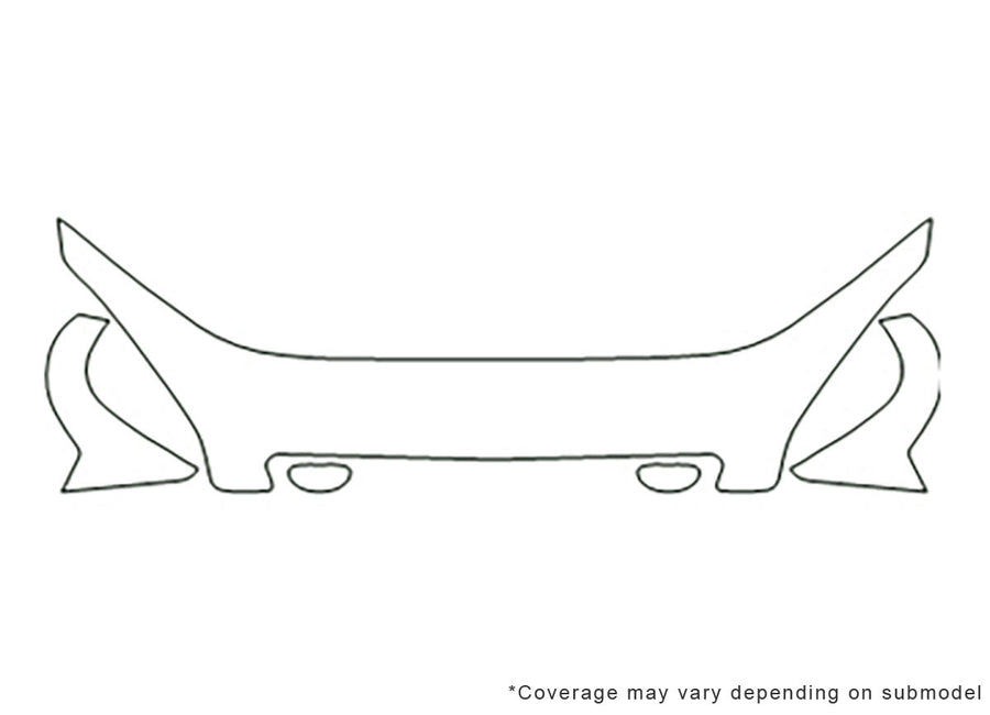 nubira Avery Dennison Clear Bra Hood Precut PPF Diagram