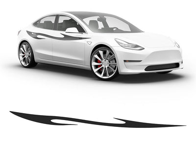 3M Matte Black Dagger Body Graphic~Full Side Auto Decal Kit~0