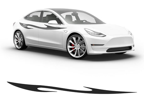 3M Matte Black Dagger Body Graphic~Full Side Auto Decal Kit~0
