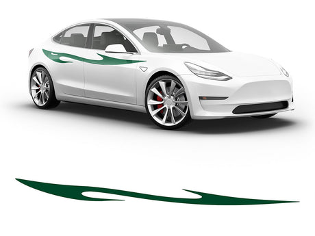 3M Dark Green Dagger Body Graphic~Full Side Auto Decal Kit~0