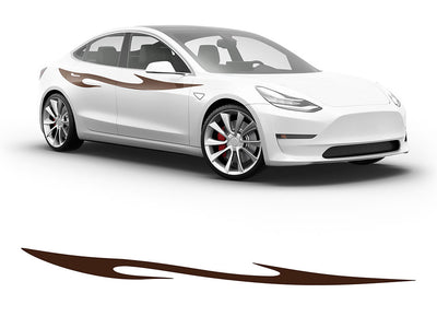 3M Brown Dagger Body Graphic~Full Side Auto Decal Kit~0