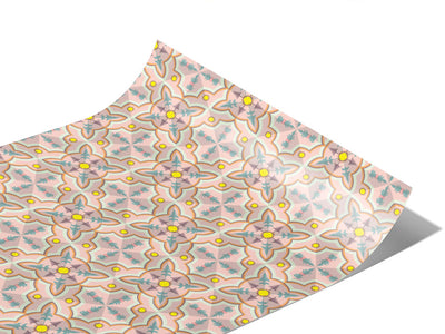 Dahlia Tile Vinyl Wraps~Rwraps Series 914 Digitally Printed Vinyl Wrap~1