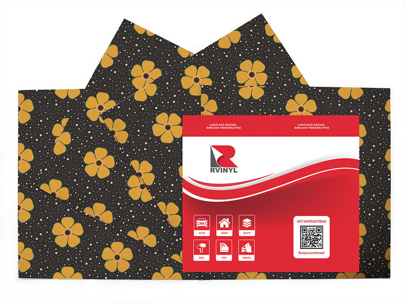 daisy daisy retro Craft Vinyl Sheet Pack
