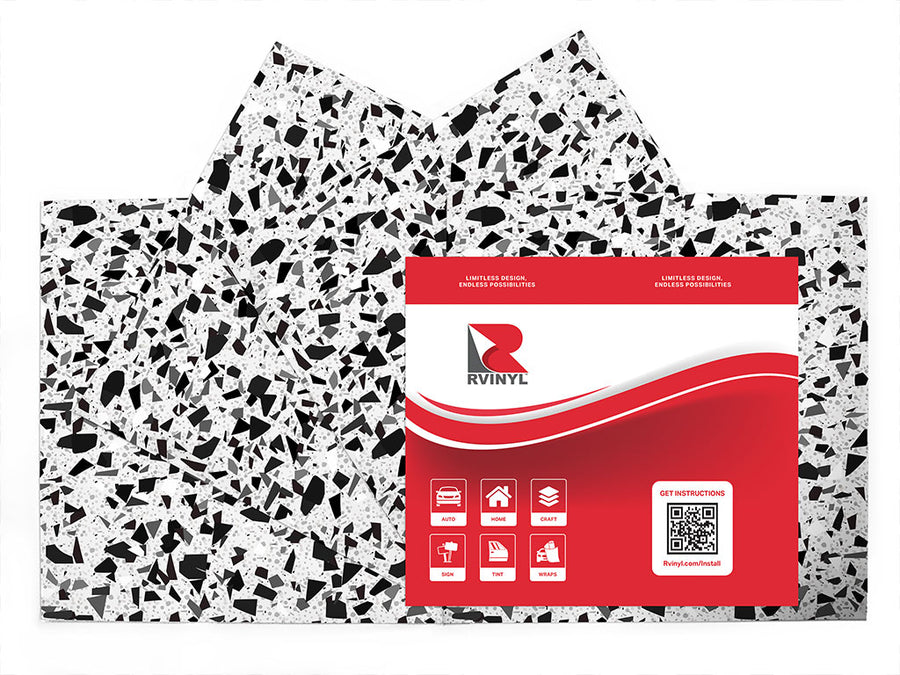 dalmatian terrazzo stone Craft Vinyl Sheet Pack