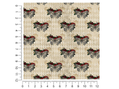 damask moths gothic 1ft x 1ft Craft Sheets