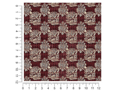 damask roses gothic 1ft x 1ft Craft Sheets