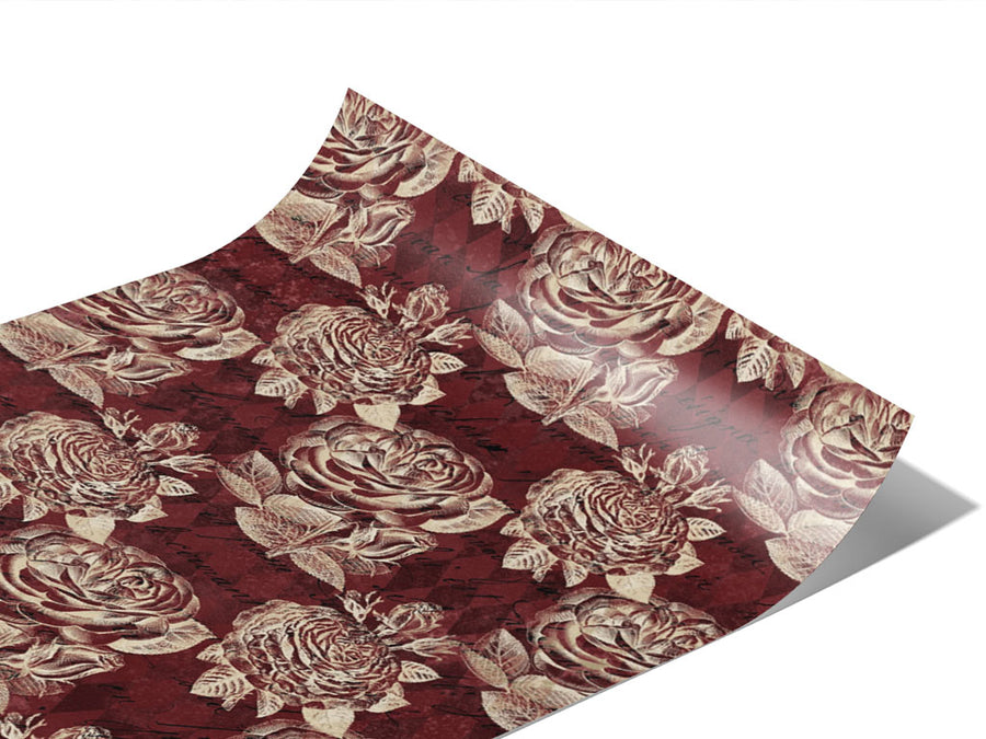 Damask Roses Gothic Vinyl Wraps~Rwraps Series 914 Digitally Printed Vinyl Wrap~0