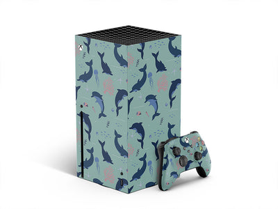 dancing dolphins salt water XBOX DIY Decal