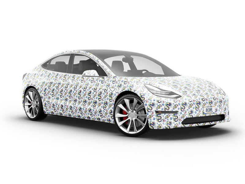 Dancing Serpents Mystic Vehicle Vinyl Wrap