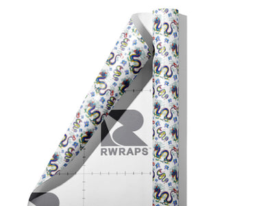 Dancing Serpents Mystic Wrap Film Sheets~Rwraps Series 914 Dancing Serpents Mystic Scrolled Sheet~3