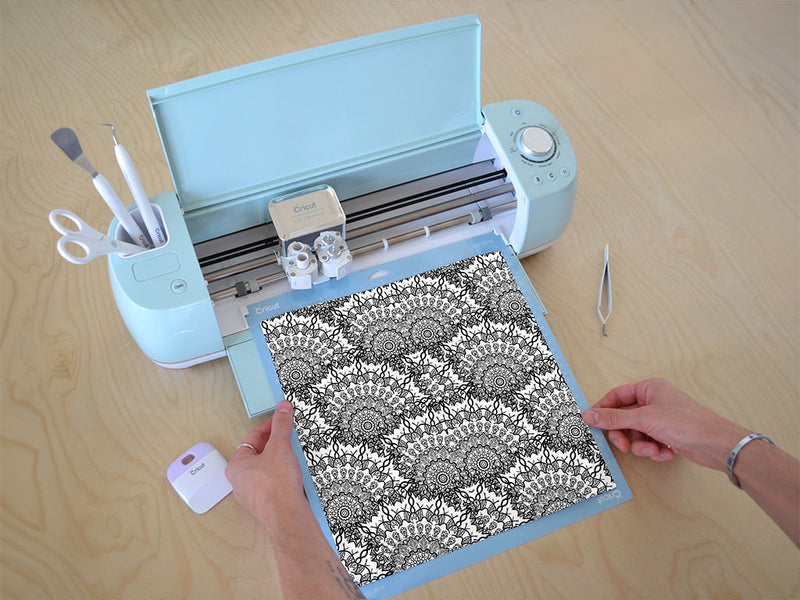 dancing spirals mandala Cricut Compatible Vinyl