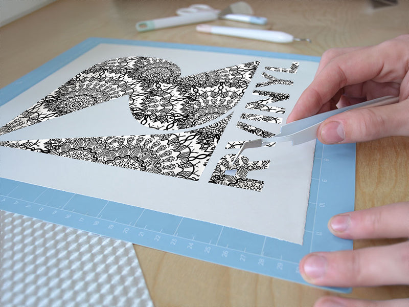 dancing spirals mandala Easy Weed Craft Vinyl