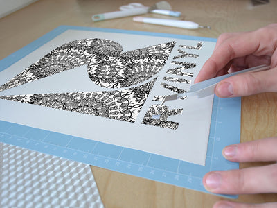dancing spirals mandala Easy Weed Craft Vinyl