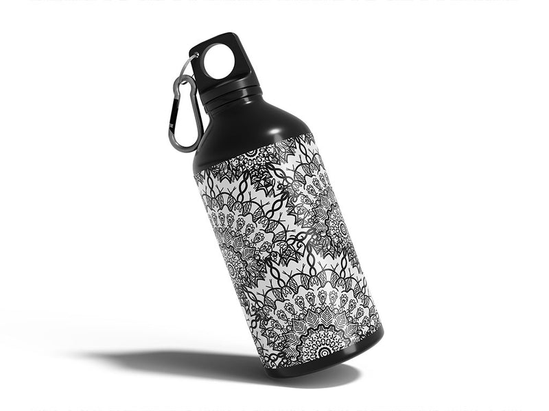 dancing spirals mandala Water Bottle DIY Stickers