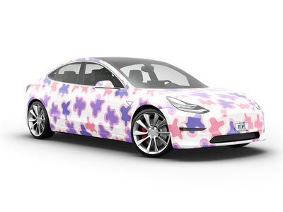 Dancing Type Abstract Vehicle Vinyl Wrap