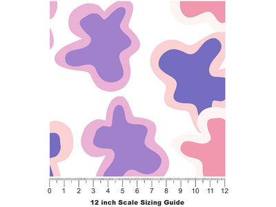 Dancing Type Abstract Vinyl Film Pattern Size 12 inch Scale~Rwraps Dancing Type Abstract Sizing Chart~2