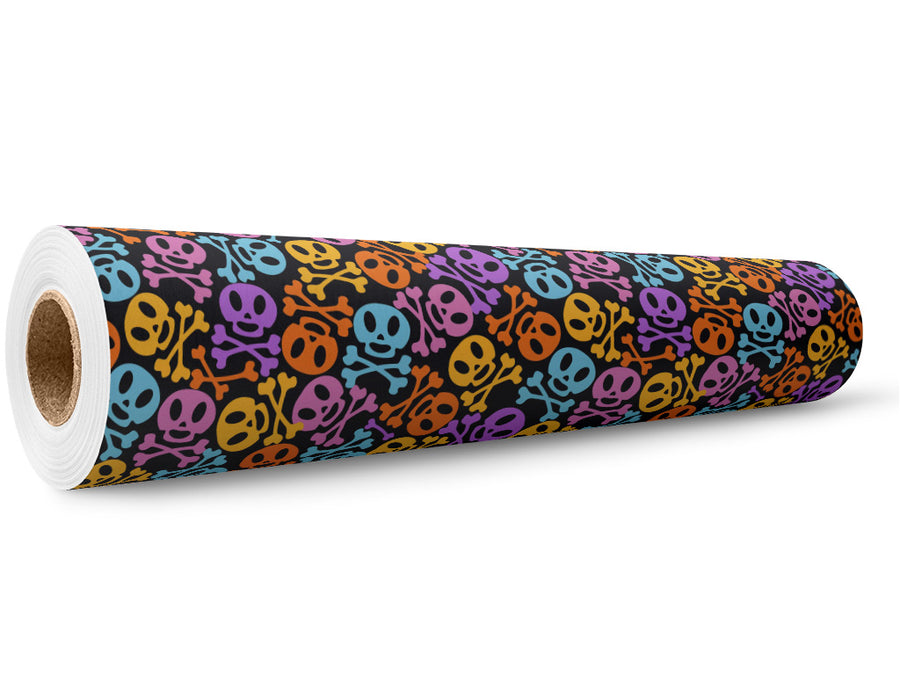 Danger Ahead Halloween Wrap Film Wholesale Roll~Rwraps Series 914 Digitally Printed Vinyl Roll~5