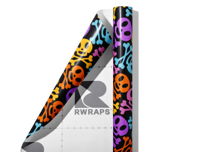 Danger Ahead Halloween Wrap Film Sheets~Rwraps Series 914 Danger Ahead Halloween Scrolled Sheet~3