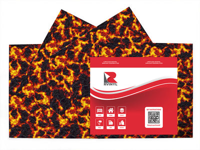 dangerous activity lava Craft Vinyl Sheet Pack