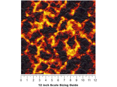 Dangerous Activity Lava Vinyl Film Pattern Size 12 inch Scale~Rwraps Dangerous Activity Lava Sizing Chart~2