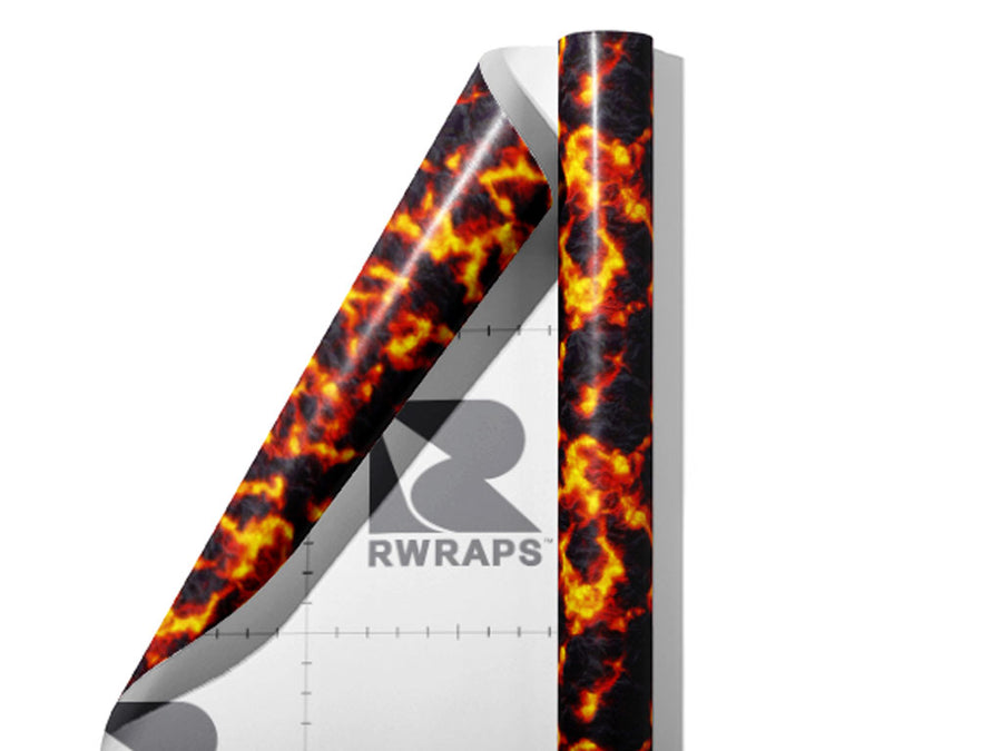 Dangerous Activity Lava Wrap Film Sheets~Rwraps Series 914 Dangerous Activity Lava Scrolled Sheet~3