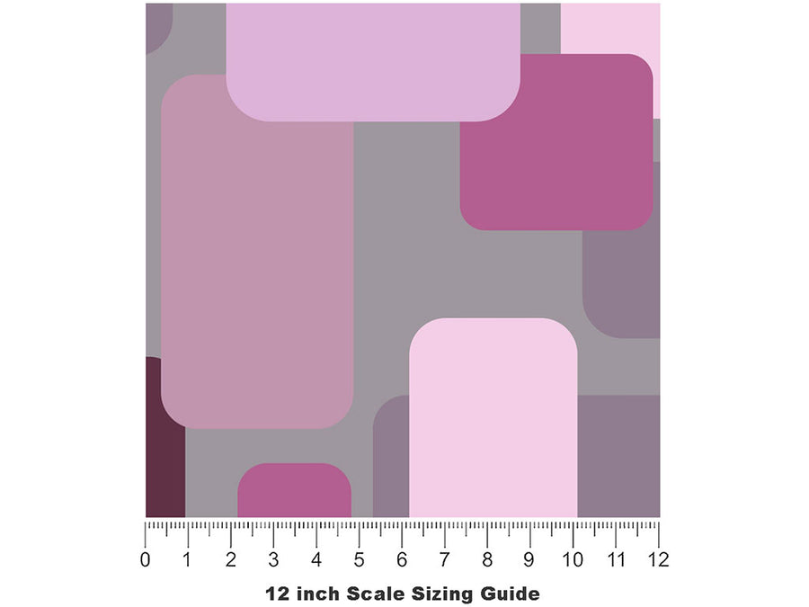 Daphne Blake Abstract Vinyl Film Pattern Size 12 inch Scale~Rwraps Daphne Blake Abstract Sizing Chart~2