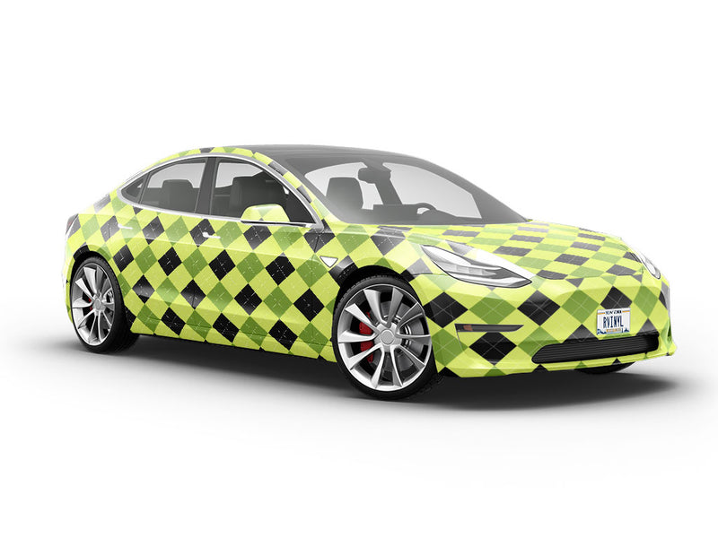Dapper Envy Argyle Vehicle Vinyl Wrap