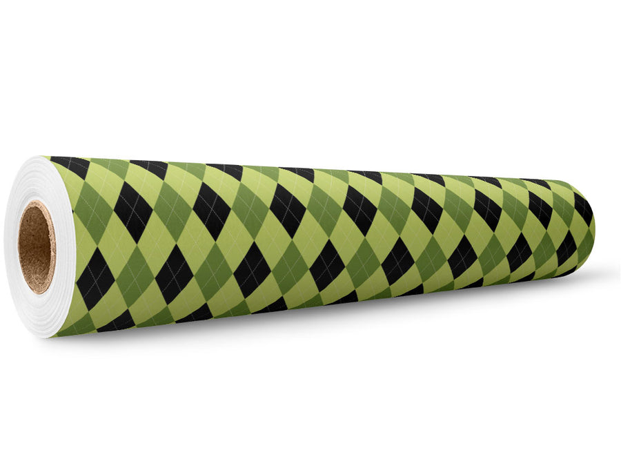 Dapper Envy Argyle Wrap Film Wholesale Roll~Rwraps Series 914 Digitally Printed Vinyl Roll~5